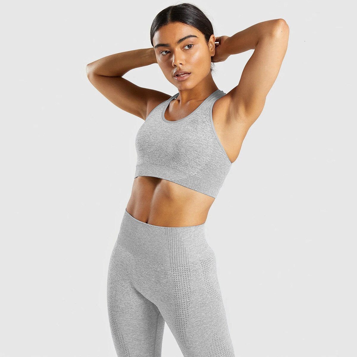 Seamless knitted yoga workout clothes