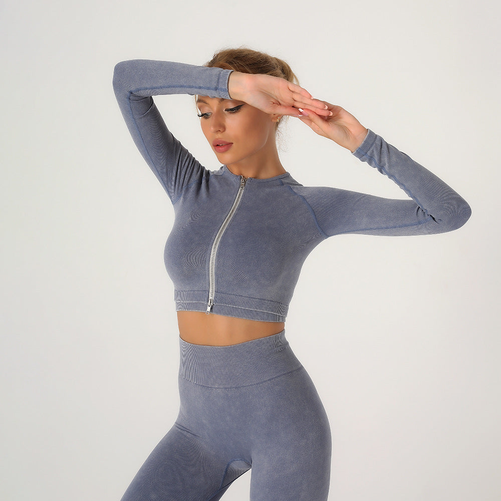 Sand Wash Yoga Clothes Suit Quick-drying Clothes Sports Tight